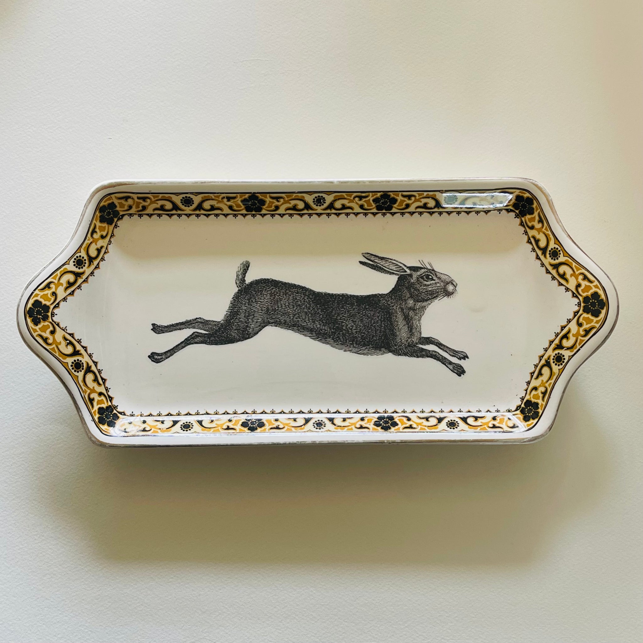 Leaping Hare | Deco Floral Tray