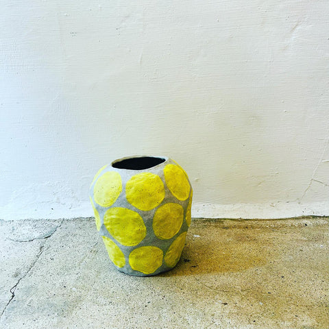 Lemon Spot Vase