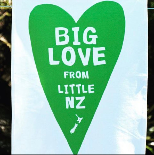 BIG LOVE from Little NZ - Tea towel