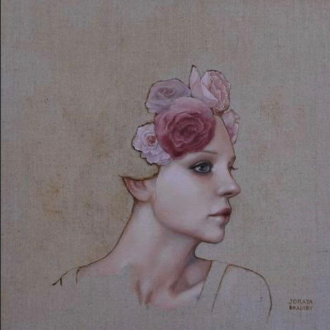 Roses on Linen I • Soraya Bradley